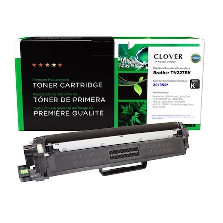 Clover Imaging Group Remanufactured High Yield Black Toner Cartridge for Brother TN227BK 201355P